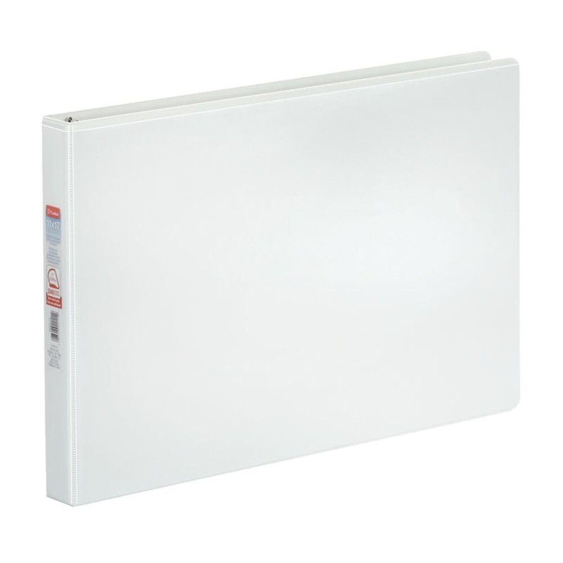 Cardinal 11-Inch x 17-Inch ClearVue Slant-D Ring Binder, 1-Inch, White