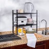 Across-Star Expandable Cabinet Shelf Organizer Rack, Stackable Kitchen Counter Storage