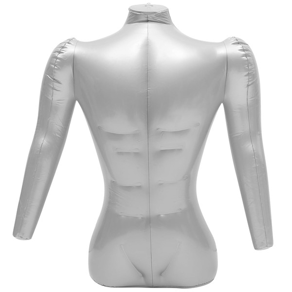 Beavorty Inflatable Male Mannequin Half Body With Arms Torso Shirt Shape Mannequin Model Mannequin Upper Body Clothing Shop Window Shop Window