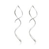 Spiral threader earrings,Earrings for Women 925 sterling silver earrings,Handmade Drop