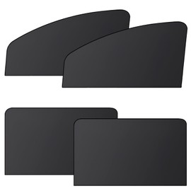 Car Side Window Shades 4PCS,Magnetic Car Sunshades Universal Magnetic Cars Sun Shade Cars Window Curtains Blinds Fits Most Vehicles for Baby Pets UV Protection Privacy Protection Black