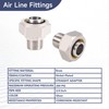 2pcs 3/4"×1/2" Air Line Fittings for Rapid Air System, Air