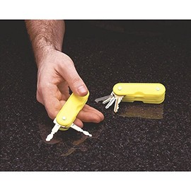 SP Ableware 75412-0000 Folding Key Holder, Bright Yellow, Holds up to 2 Key