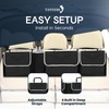 TANNESS Car Boot Seat Organiser with Adjustable Straps - Storage