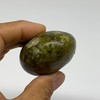 95.3g, 2.3"x1.7"x1.2" Natural Untreated Green Opal Palm-Stone Crystal Polished Galet