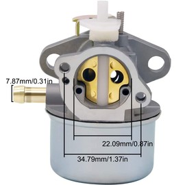 ZAMDOE 799869 Carburetor for Briggs & Stratton 499059 792253 497586 491435S 694395 22L02 122T02 126T02 126T05 126T07 122K02 RegasgasgasRotary 14112 Oregon 50-658 Carburettor