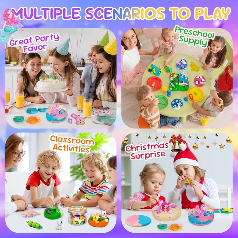 JOY SPOT! 8 Pack Sensory Dough Kit