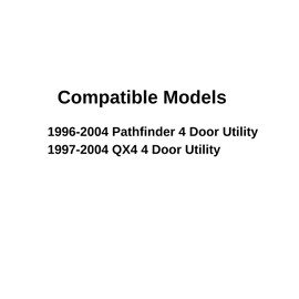 Auto Door Window Door Glass (Power & Manual) Channel Clips Compatible with Nissan Pathfinder 1996-2004 /Infiniti QX4 1997-2004 Models
