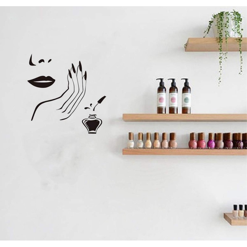 ADECALS Nail Wall Decal Removeable Quote Vinyl Wall Art Stickers