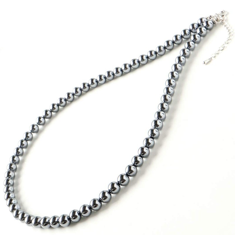 GOLD STONE Terahertz Mineral Necklace, 0.3 inch (8 mm), High
