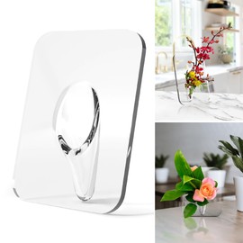 ohlela Photo Frame Shaped Clear Acrylic Flower Vase - 8 x 6 Inch Acrylic Flower Frame Vase for Centerpieces. Picture Frame Vase Flower Arrangement Holder as a Unique Flower Vase for Room Decor