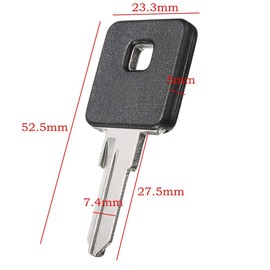 Udele-Store - 2PCS Motorcycle Ignition Key Blank For Harley-Davidson Sportster 1200 883 Black