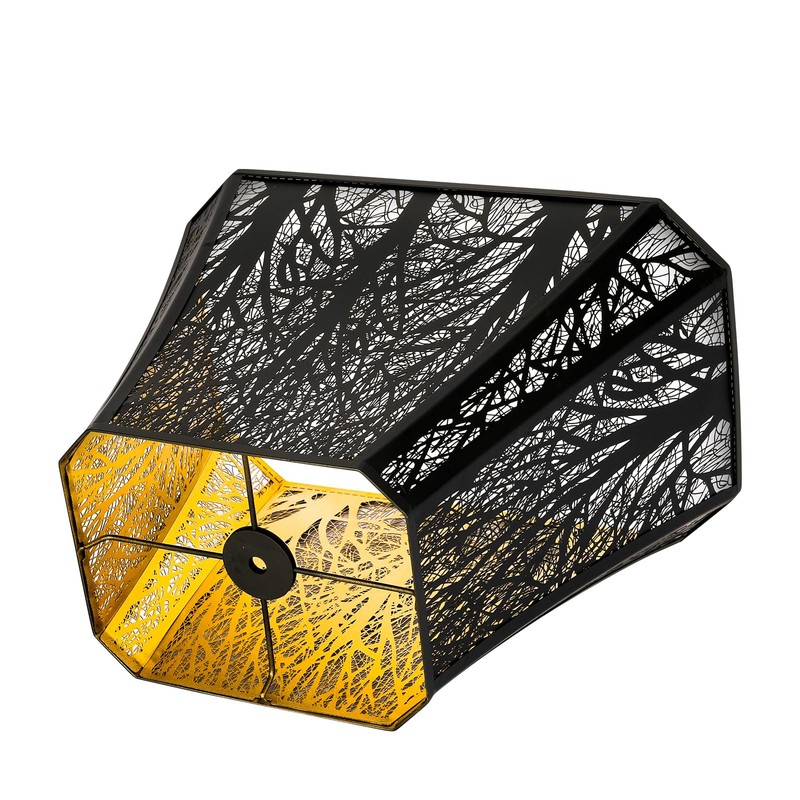 Etched Forest 𝐌𝐞𝐭𝐚𝐥 𝐋𝐚𝐦𝐩𝐬𝐡𝐚𝐝𝐞 Rectangle Lamp Shade Fitter Floor Lamp