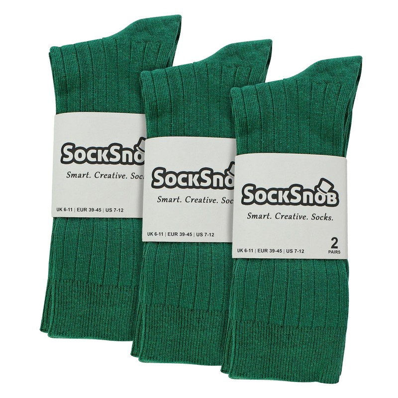 6 Pairs Multipack Mens Ribbed Dress Socks | Sock Snob