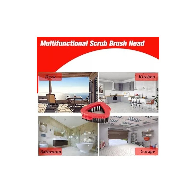 2 Pack Deep Cleaning Spin Mop Replacement Scrub Head Scrub