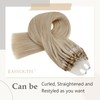 Easyouth Real Hair Micro Ring Extensions, Blonde Hihglight Micro Ring