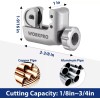 WORKPRO 3-PIECES Tubing Cutter Set Pipe Cutter with 1-1/4" Cutting