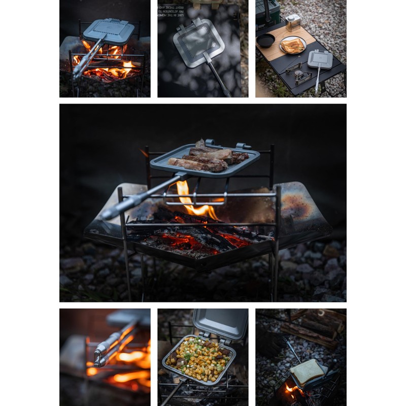 Camping Moon TT-1315 Hot Sandwich Cooker for Single Burner, Gas