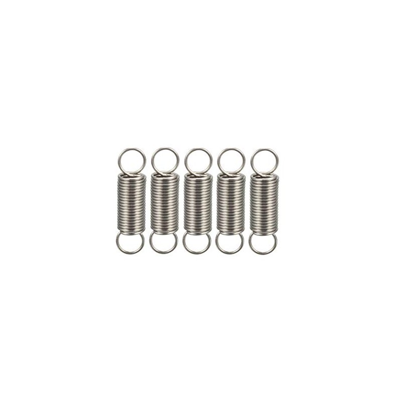 sourcing map Extended Tension Spring Wire Diameter 0.016", OD 0.16",