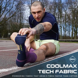 Compression Running Socks Men Women Anti Blister Socks Walking Socks Hiking Socks Quarter Length with Arch Support