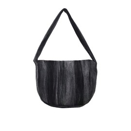 SweatyRocks Fashion Shoulder Bag Minimalist Casual Zipper Bag Handbag Mini Solid Clutch Underarm Bag Black One-Size