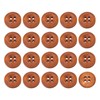 QUARKZMAN Pack of 50 Wooden Buttons, 15 mm (8/15 Inch)