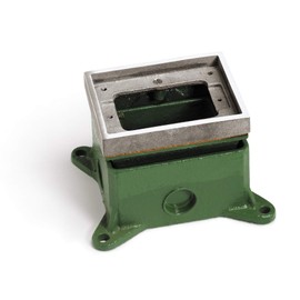 Lew Electric 1101-58-A Floor Box, One Gang Adjustable Floor Box - Aluminum