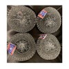 4-Mexican Estropajo Stainless Steel Scourer Pad Heavy Duty Scrubber Cleans