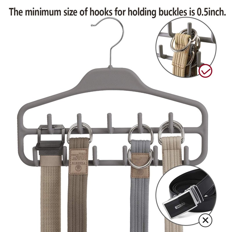 ELONG HOME Belt Hanger 2 Pack, Sturdy Belt Organizer with