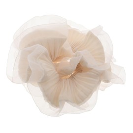 FRCOLOR Mesh Hair Band Chiffon Ruffle Hair Tie Soft Ponytail Holders for Women for Girls Bridal Party Wear