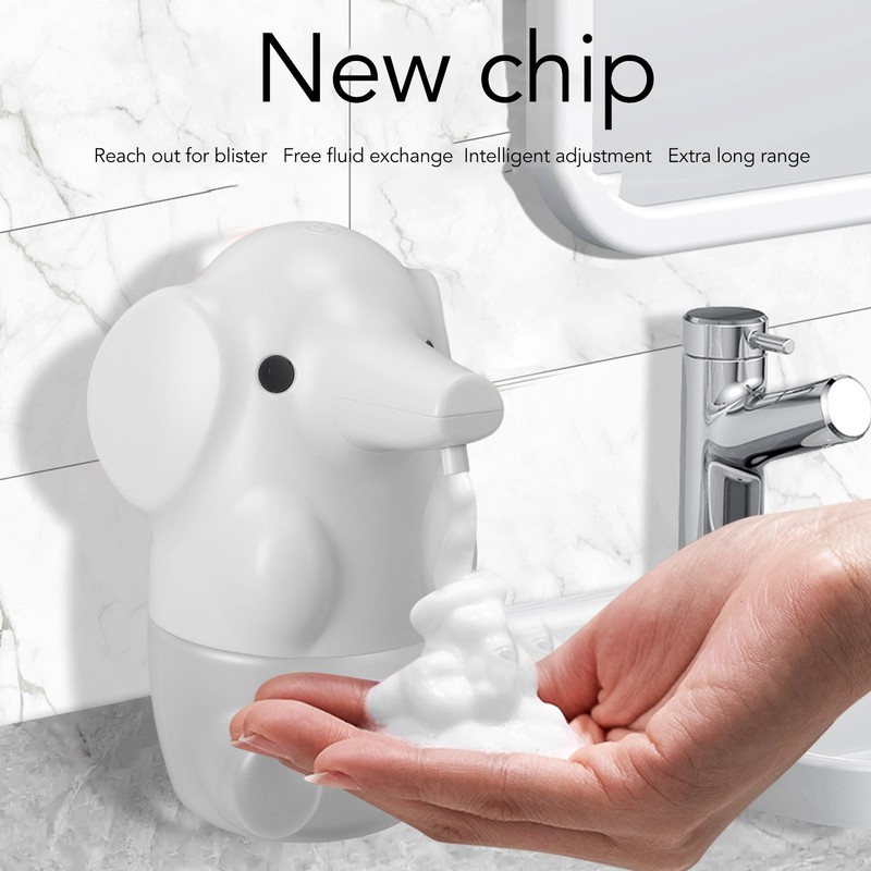 Cute Pet Elephant Touchless Soap Dispenser USB Rechargeable Automatic Foaming
