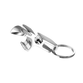 Metal Shotgun Bottle Opener - 4 in 1 Shotgun Tool, Beer Tab Opener, Bottle Opener, Extremely Durable, Drinking Games - Silver