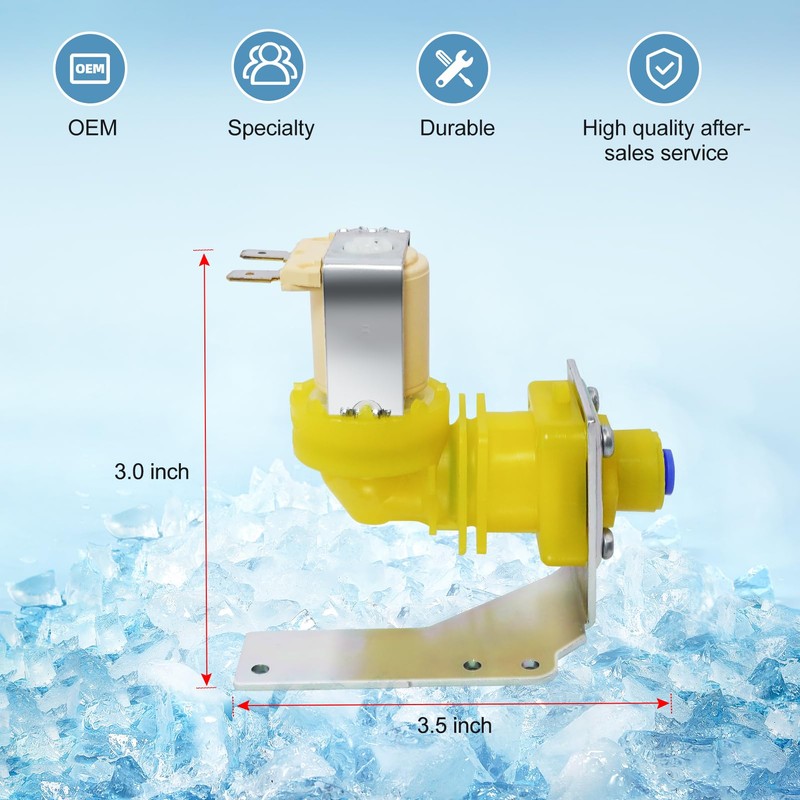 D.I.Accessa 000009120 000009123 Ice Machine Water Inlet Valve Assembly（OEM）for Manitowoc