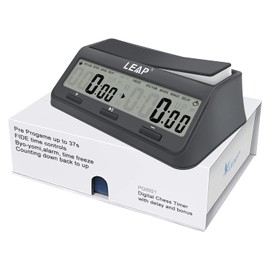 LEAP - Reloj de ajedrez 9921, programa actualizado con bonificación de retraso Byo-yomi con visualización grande