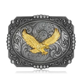 HUABOLA CALYN Belt Buckle for Men, Rodeo Western Cowboy Eagle Custume Accessories, Vintage Belt Buckles for Women