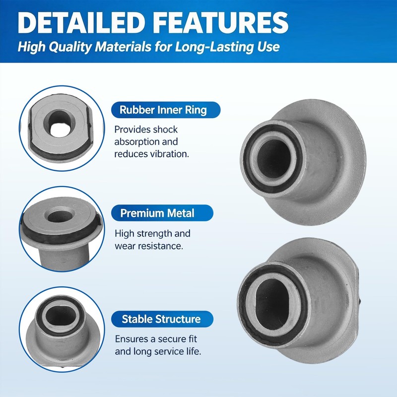 Pyladea Rack & Pinion Bushing Kit Replacement for 2004-2005 Toyota