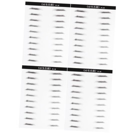 FOMIYES 2sets Eyebrow Stencil Kit Eyebrow Makeup Tools Realistic Hair-like Stamps Waterproof Long-lasting for Men Women 2sheets*2