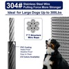 WATFOON 50Ft Dog Tie Out Cable, Training Leads Dog Run