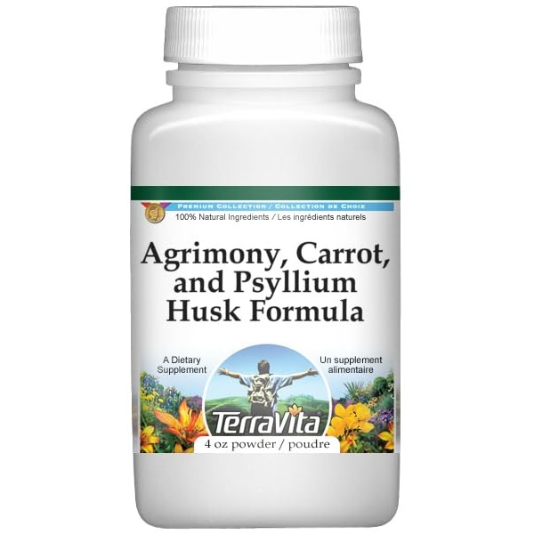 Agrimony, Carrot, and Psyllium Husk Formula Powder (4 oz, ZIN: