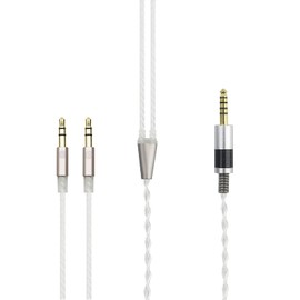 4.4mm Balanced Male to dual 3.5mm Male Connector audio cable 4.4mm Balanced cable Compatible with Hifiman Sundara, Arya, Ananda Headphones Compatible with Sony WM1A, NW-WM1Z