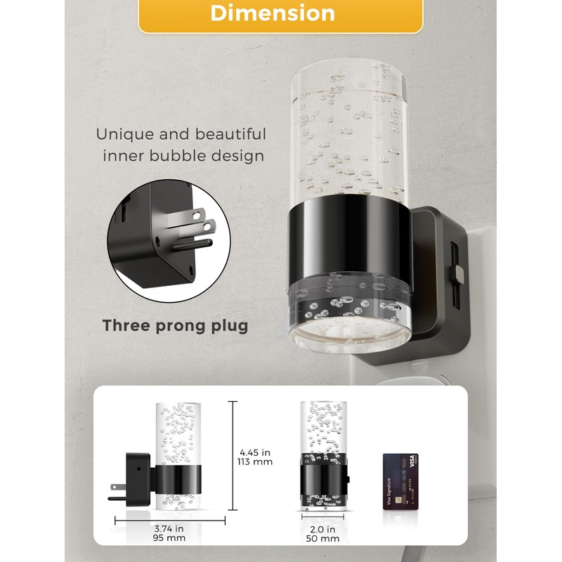 L LOHAS LED Night Light,Dimmable Night Lights Plug into Wall,