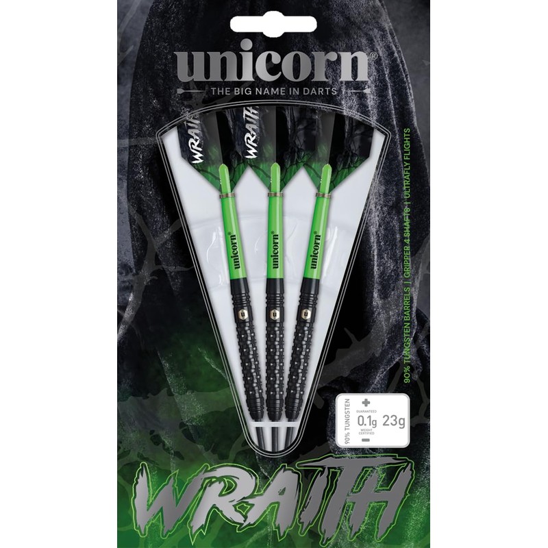 Unicorn Darts Set | Wraith | 90% Tungsten Barrels with