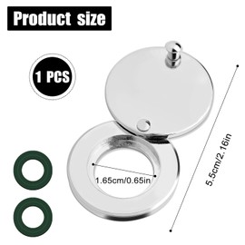 Peephole Cover, Door Viewer Peep Hole Cover with Self Adhesive Installation Tool Door Peephole Cover for Apartment Home Hotel Dormitory Office Peephole Protector (Silver)