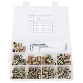 149Pcs Hex Insert Nut Iron Galvanized Drive Head Wood Furniture Fitting Accessories