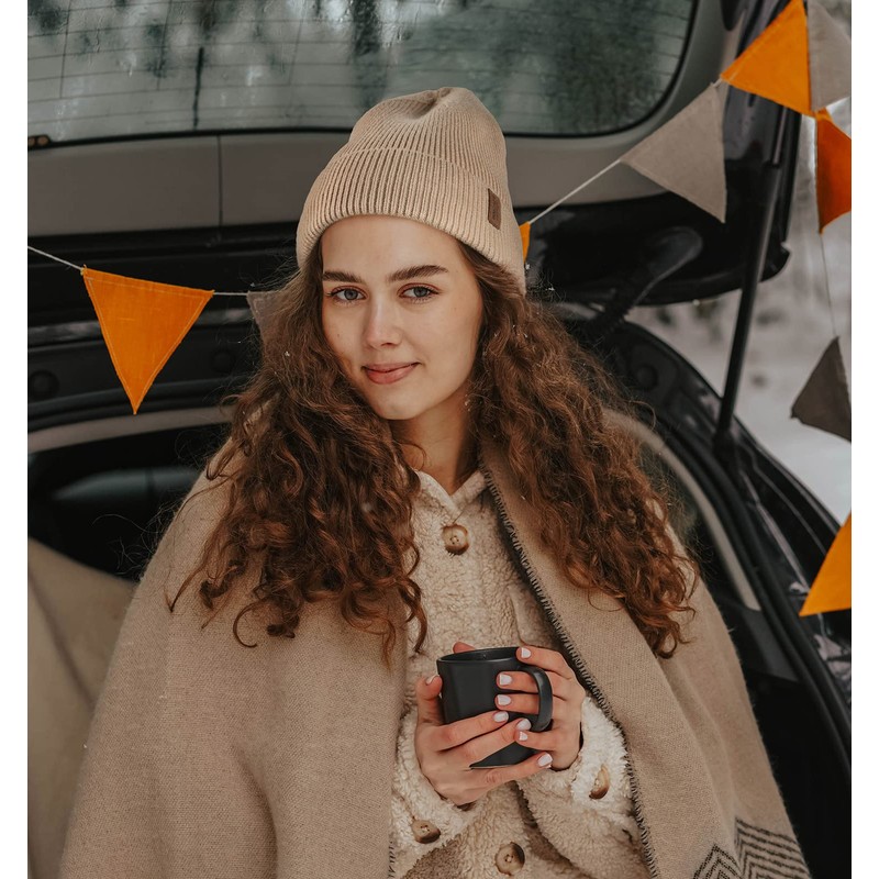 Wmcaps Winter Beanie for Men Women, Fleece Lined Beanie Soft