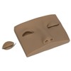 Eyelash Practice Mannequin Face Silicone Lash Mannequin Head with Double