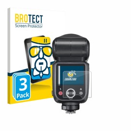 BROTECT Schutzglas für Godox V100 (3 Stück) Schutzfolie Panzer Folie Glas [Extrem Kratzfest 9H, Anti-Fingerprint, Ultra-Transparent]