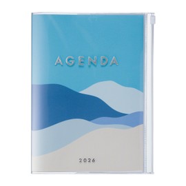 MARK'S 2025/26 Taschenkalender, A5 Mountain // Blue: Von September 2025 bis Dezember 2026