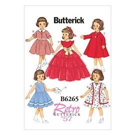 Butterick Patterns B6265OSZ 18" Doll Clothes, One Size Only