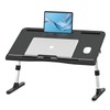 Laptop Bed Tray Desk with Adjustable Heights and Angles, Upgraded-Sturdy